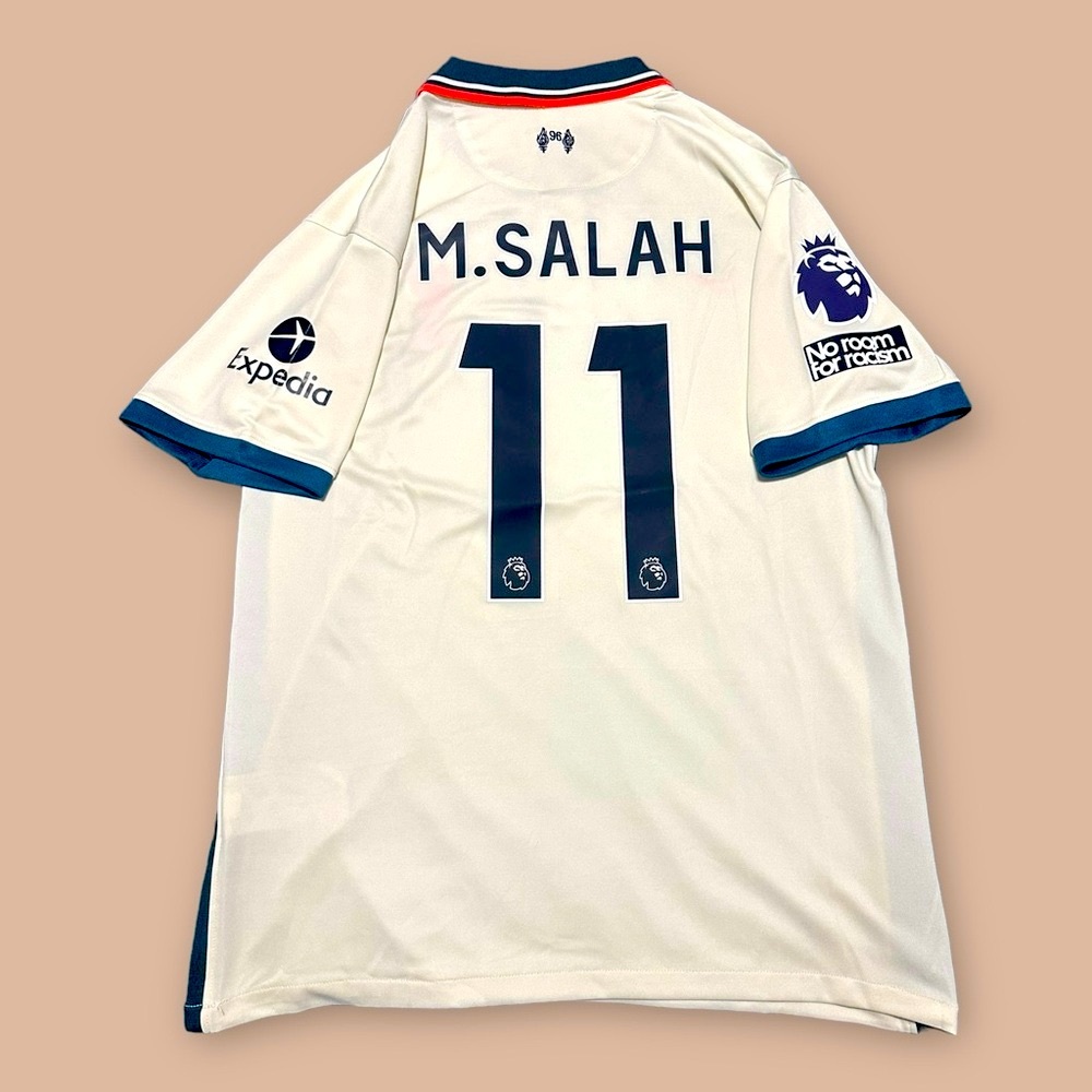 2021/22 Liverpool away kit. Mohammed Salah soccer football jersey - Picture 2 of 3